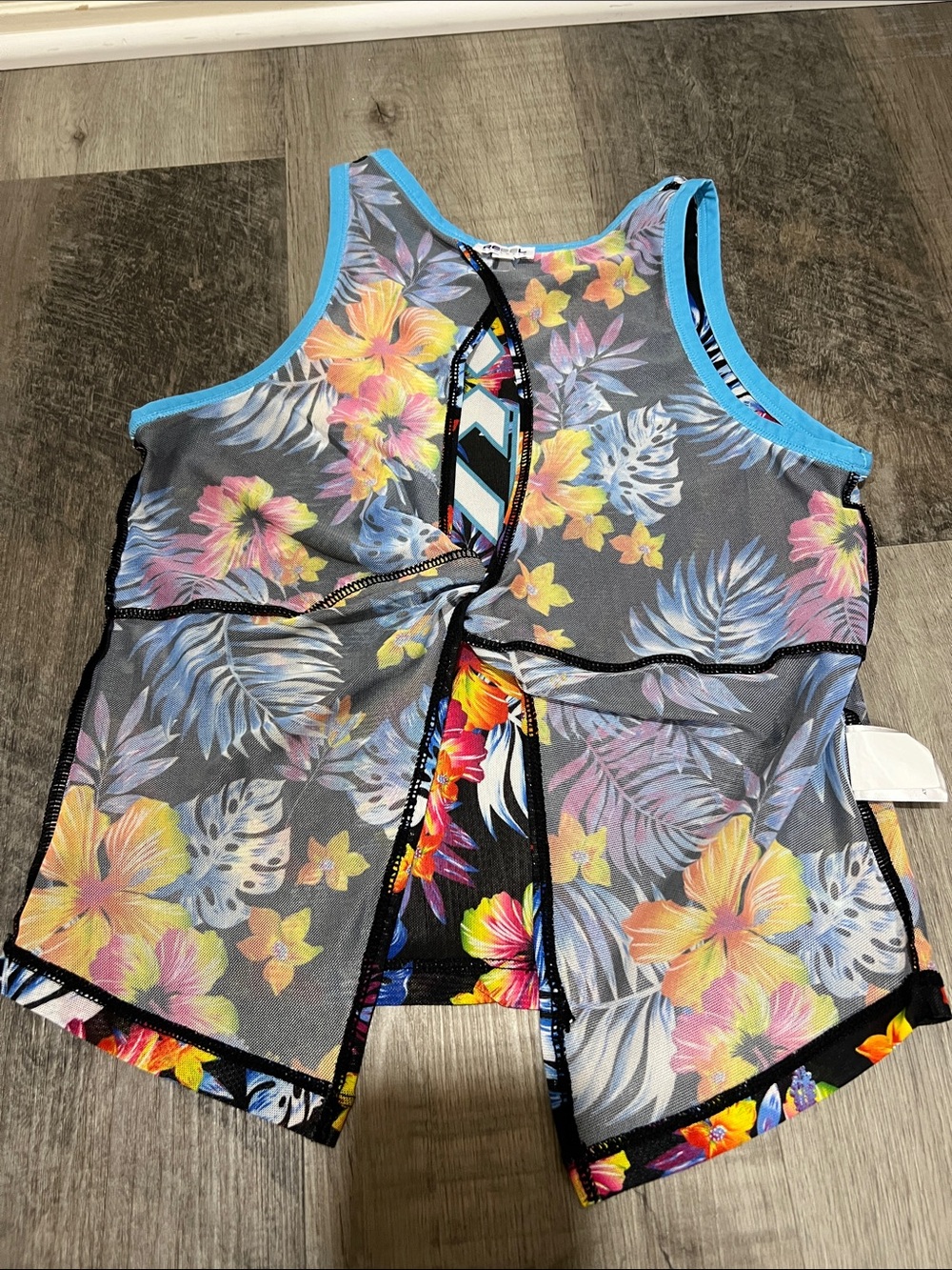 Rebel Athletic Cheer Athletics Floral mesh tank top size YL - Picture 6 of 8